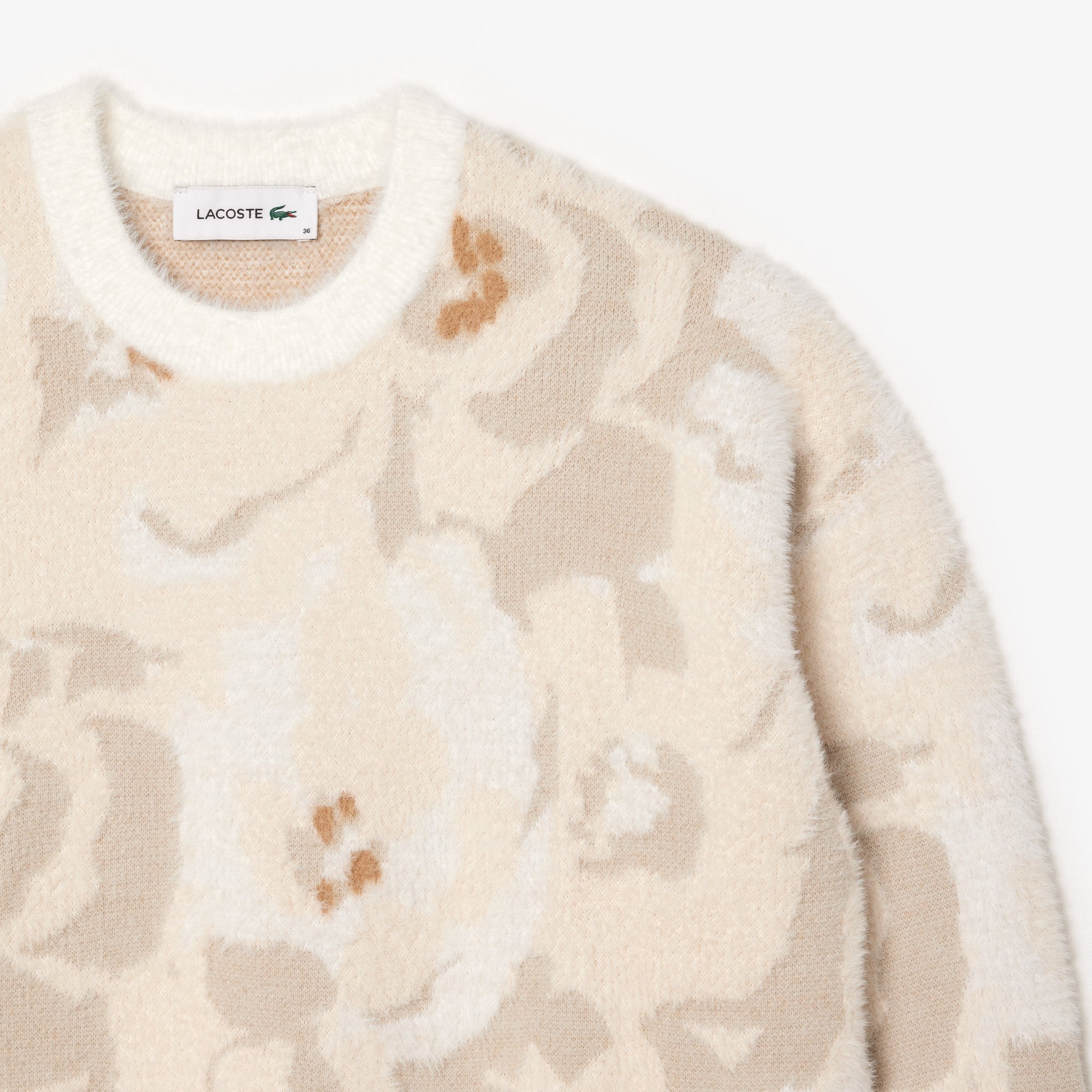 Floral Jacquard Knit Sweater – Lacoste ZA