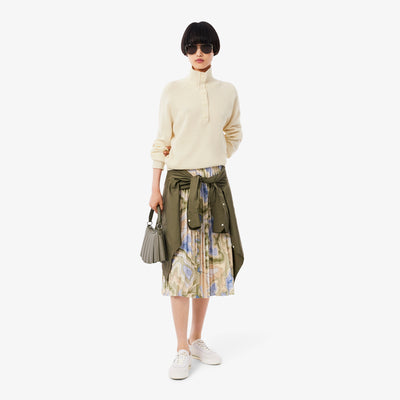 Carded Wool High Neck Sweater
