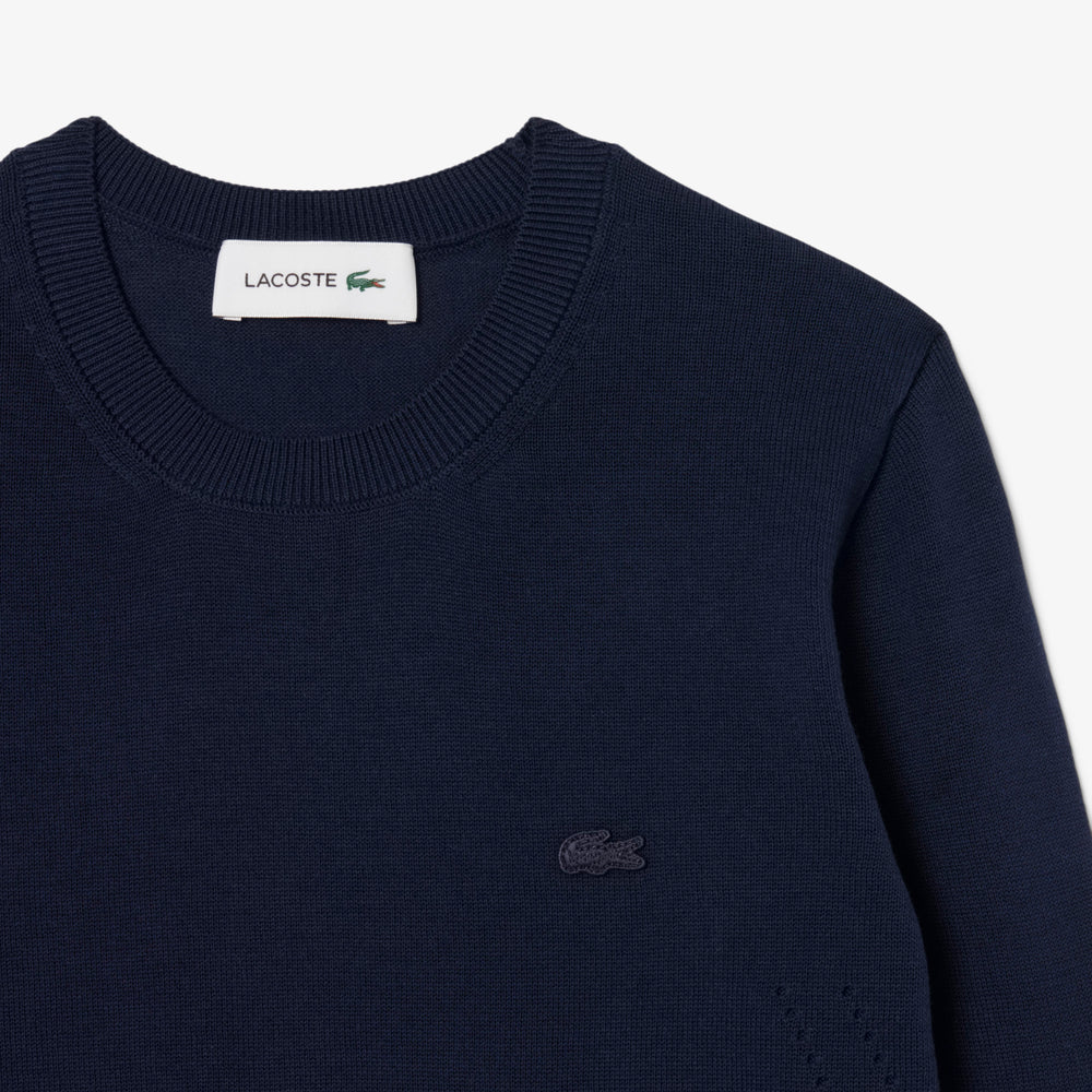 3D Knit Crew Neck Sweater