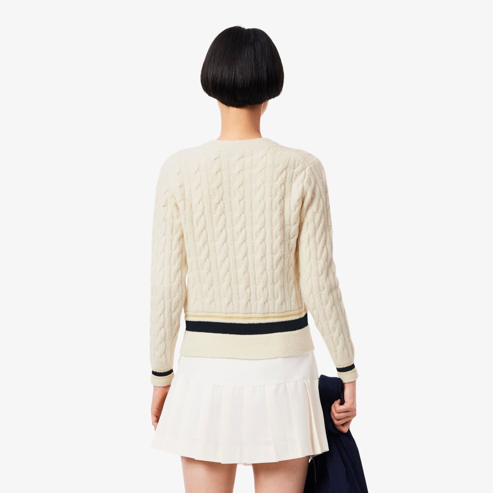Cable Knit Wool Sweater