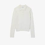 Regular Fit Ribbed Knit Polo Shirt