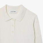 Regular Fit Ribbed Knit Polo Shirt
