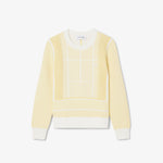 Tennis Court Graphic Jacquard Sweater