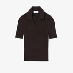 Short Sleeved 3D Knit Polo Shirt