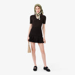 Short Sleeved 3D Knit Polo Shirt
