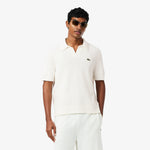 Classic Fit Bouclé Knit Polo Shirt