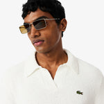 Classic Fit Bouclé Knit Polo Shirt