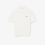 Classic Fit Bouclé Knit Polo Shirt