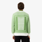 Tennis Court Graphic Jacquard Sweater