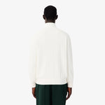 Rib Knit Cotton Blend Cardigan