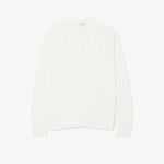 Rib Knit Cotton Blend Cardigan