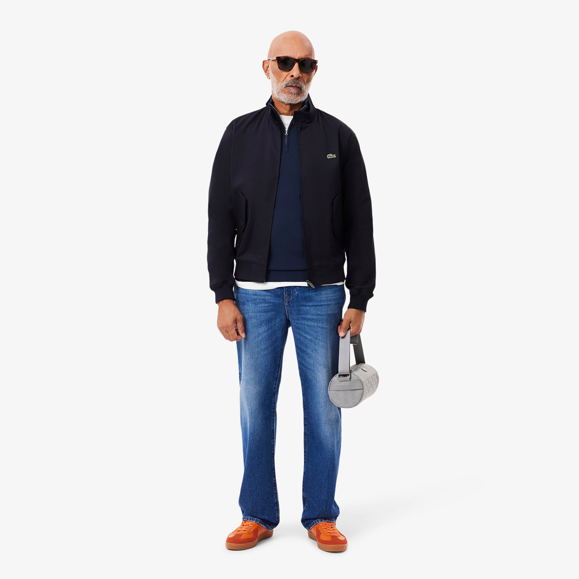Zipped High Neck Cotton Sweater – Lacoste ZA
