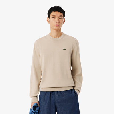 Monochrome Crew Neck Cotton Sweater