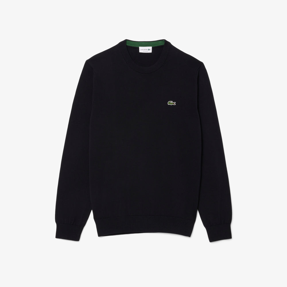 Monochrome Crew Neck Cotton Sweater
