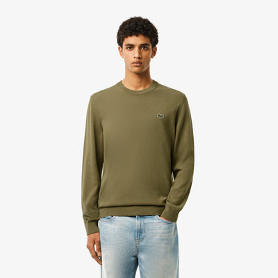 Monochrome Crew Neck Cotton Sweater