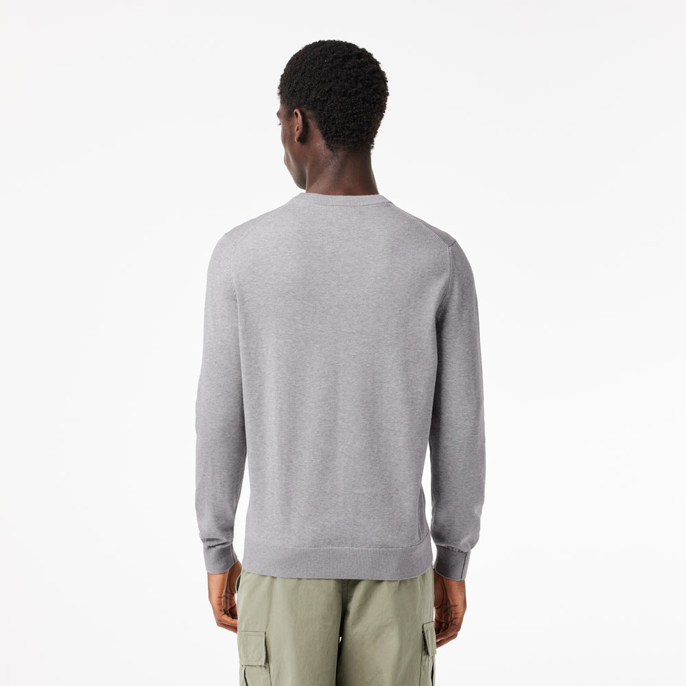 Monochrome Crew Neck Cotton Sweater