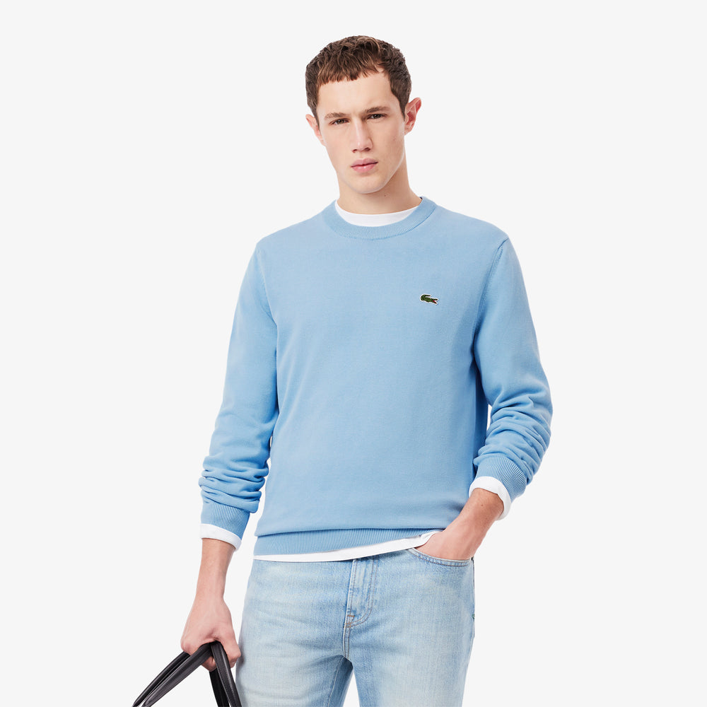 Monochrome Crew Neck Cotton Sweater