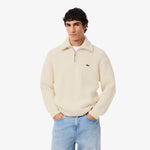 High Neck Half Zipper Heavy Wool Sweater
