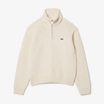 High Neck Half Zipper Heavy Wool Sweater
