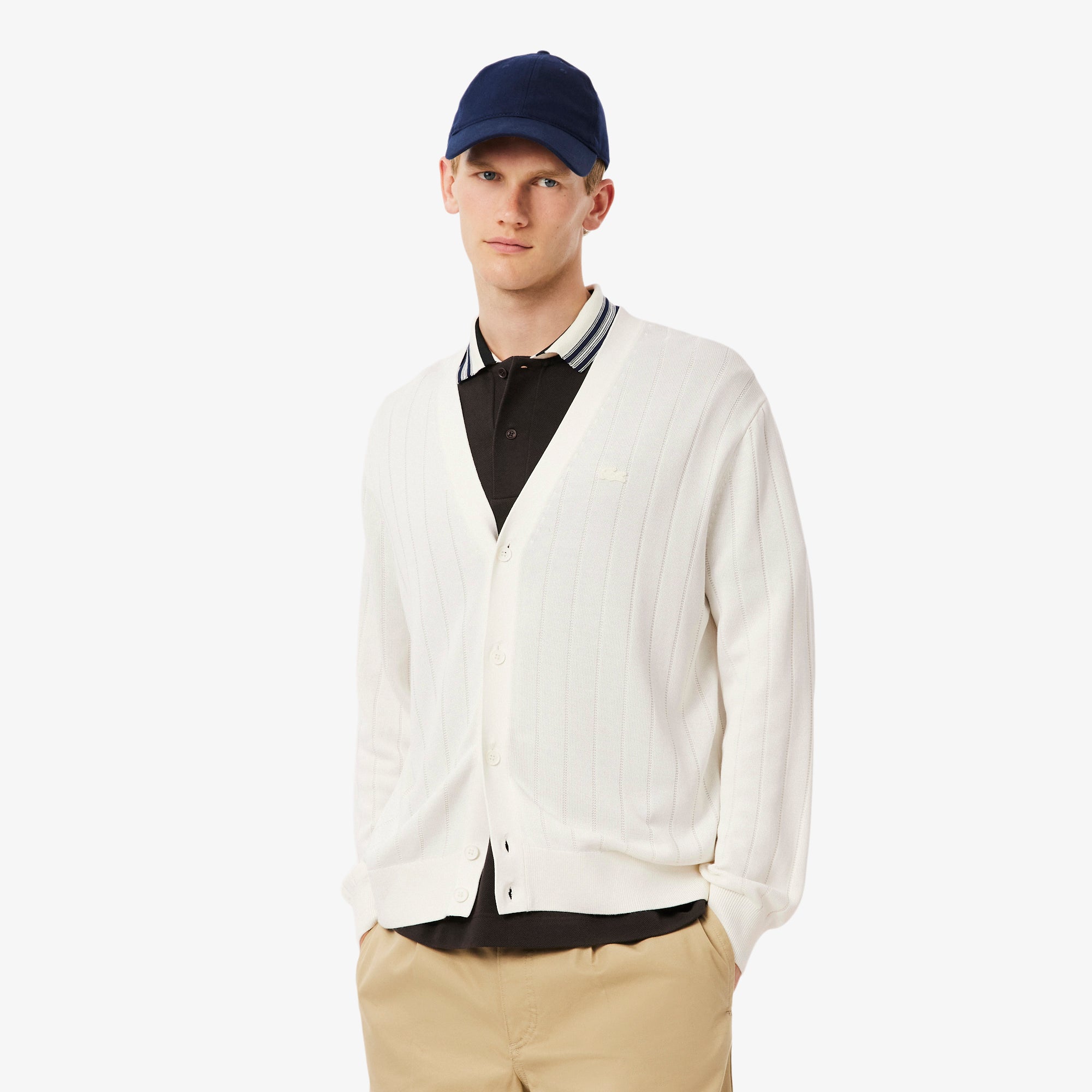 Fluid Rib Knit Cardigan – Lacoste ZA