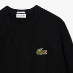 Ribbed Cotton Badge Sweater