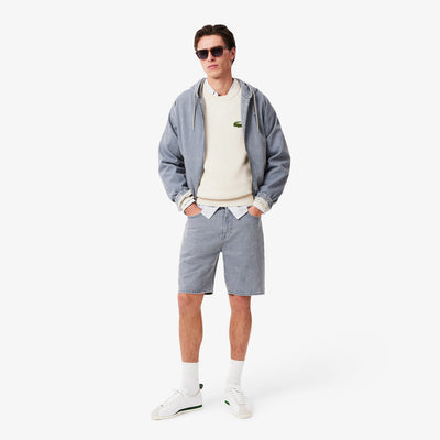 Ribbed Cotton Badge Sweater