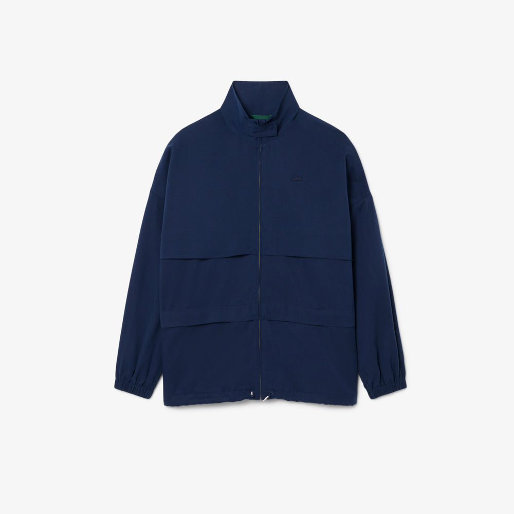 Oversized Linen Blend Track Jacket