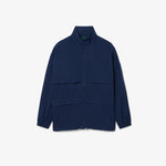 Oversized Linen Blend Track Jacket