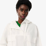 Oversized Hooded Cotton Pull-Over Jacket