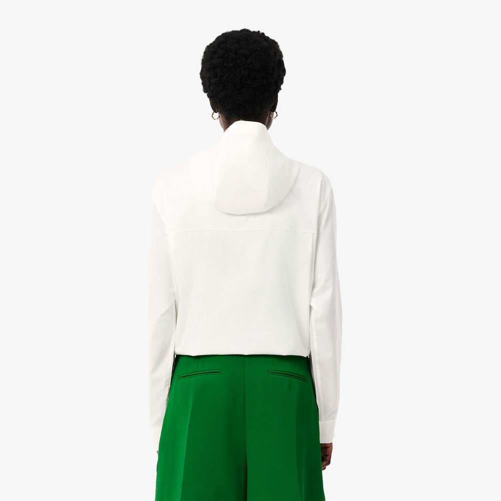 Oversized Hooded Cotton Pull-Over Jacket