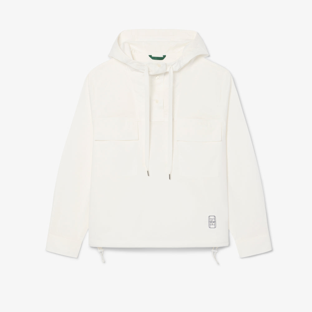 Oversized Hooded Cotton Pull-Over Jacket