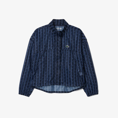 Lightweight Crocodile Print Tennis Jacket