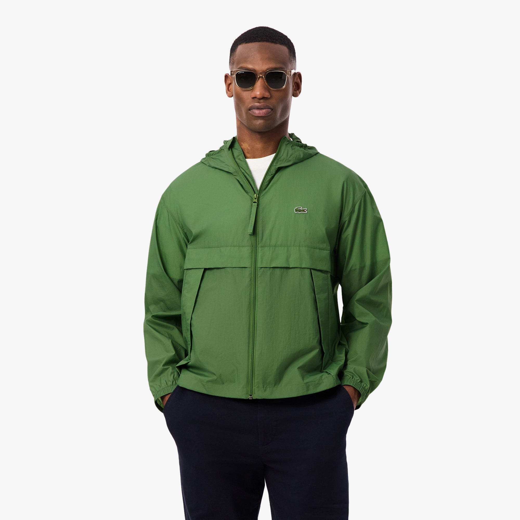 Lacoste ジャケット グリーン Water-Repellent Lightweight Packable Jacket – Lacoste ZA