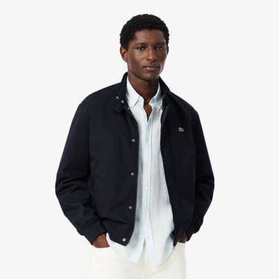 Water-Repellent Twill Harrington Jacket
