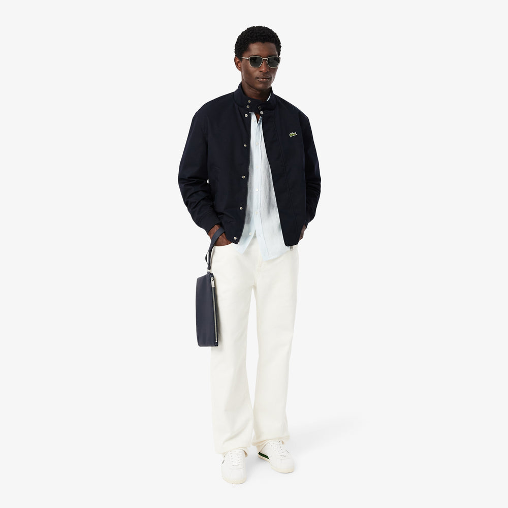 Water-Repellent Twill Harrington Jacket