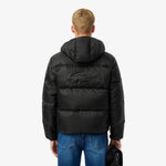 Short Water-Repellent Hooded Puffed Jacket