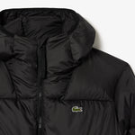 Short Water-Repellent Hooded Puffed Jacket
