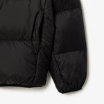 Short Water-Repellent Hooded Puffed Jacket