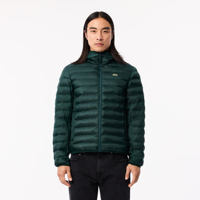 Water Repellent Hood Quilted Puffed Jacket