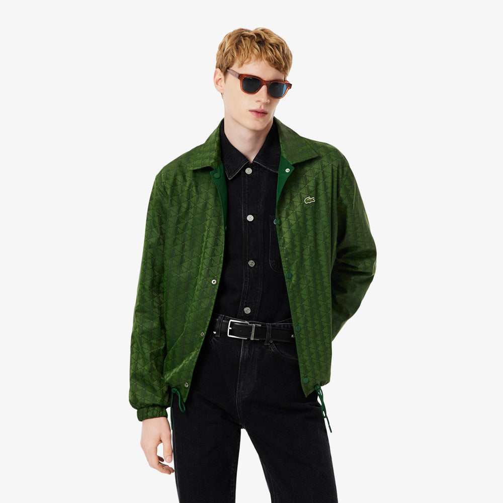 Reversible Bi Material Monogram Jacket