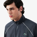 Sport Water-Repellent Trim Accent Track Jacket