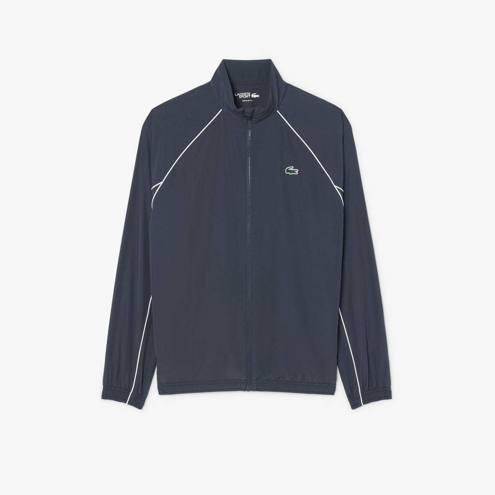 Sport Water-Repellent Trim Accent Track Jacket