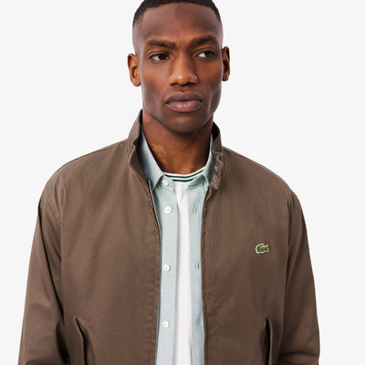 Water-Repellent Twill Harrington Jacket