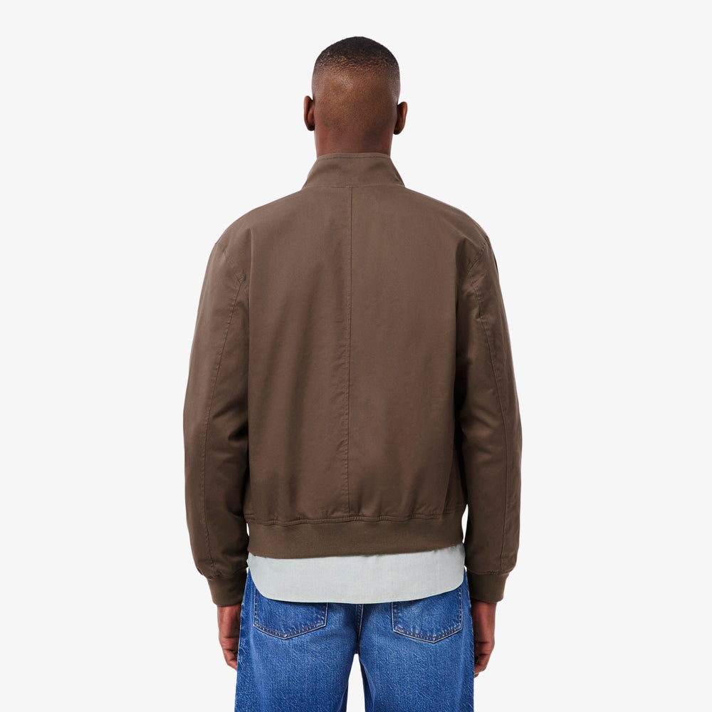 Water-Repellent Twill Harrington Jacket