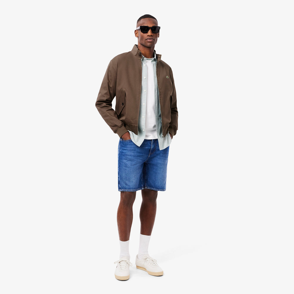 Water-Repellent Twill Harrington Jacket