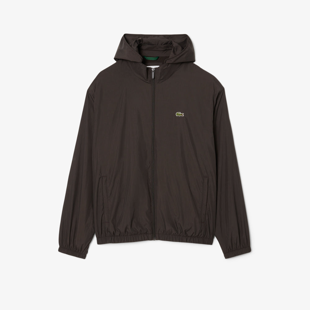 Water-Repellent Hooded Track Jacket