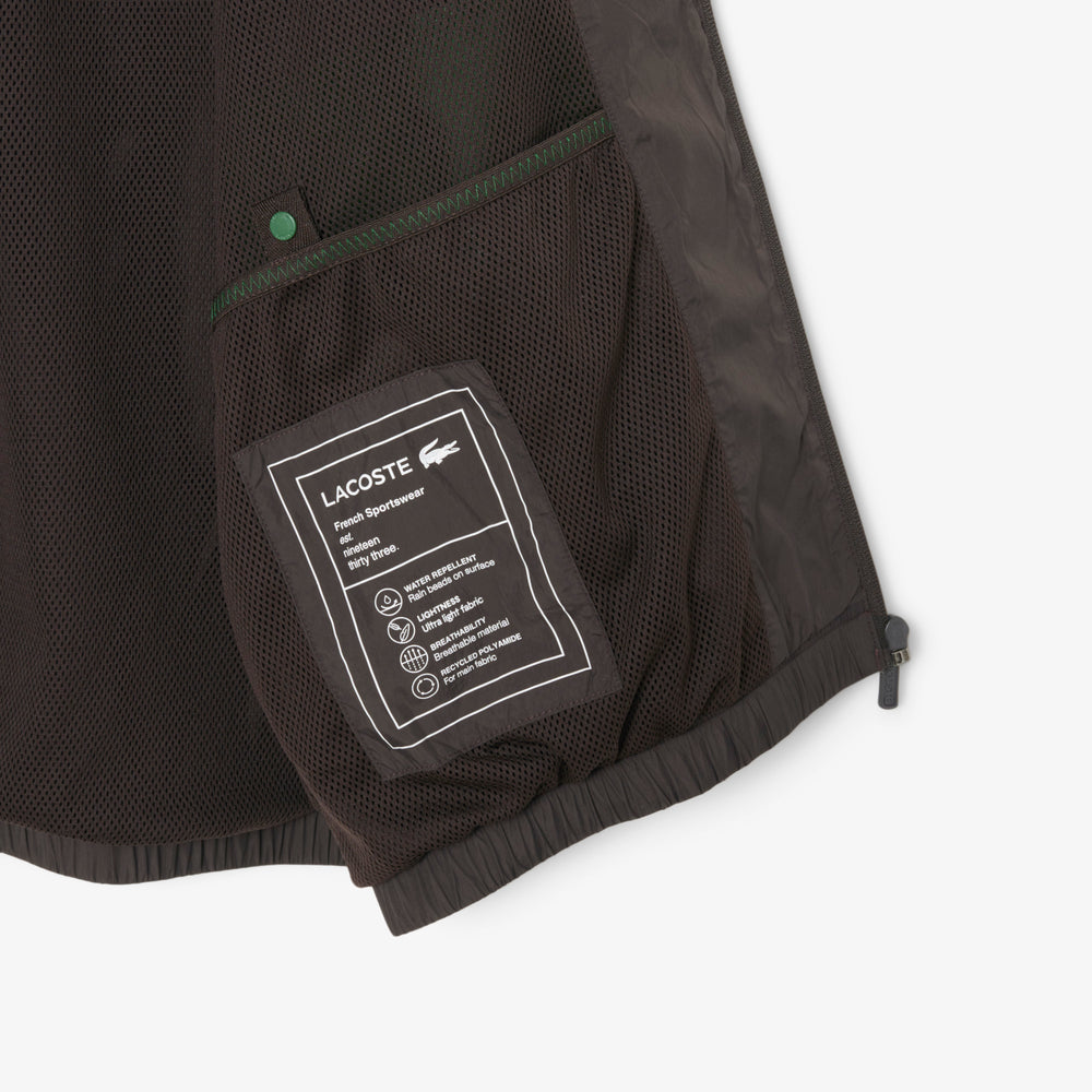 Water-Repellent Hooded Track Jacket