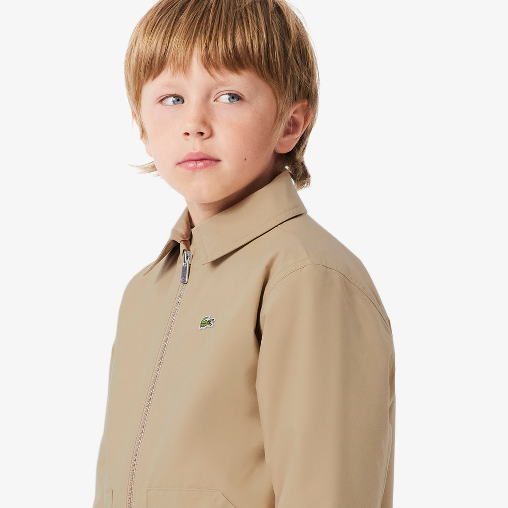 Water-Repellent Twill Harrington Jacket