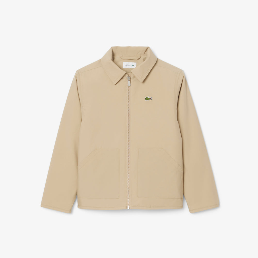 Water-Repellent Twill Harrington Jacket