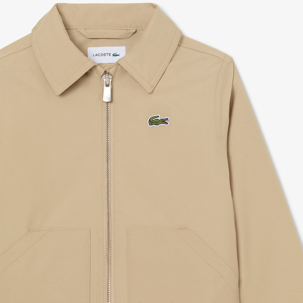 Water-Repellent Twill Harrington Jacket